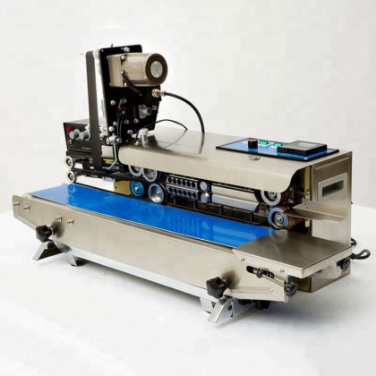 全自动色带编码打印连续带式塑料袋封口机