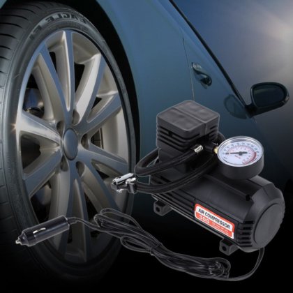 广州 12V 300PSI 电动车充气泵便携式迷你空气压缩机轮胎充气机汽车自行车轮胎球充气床