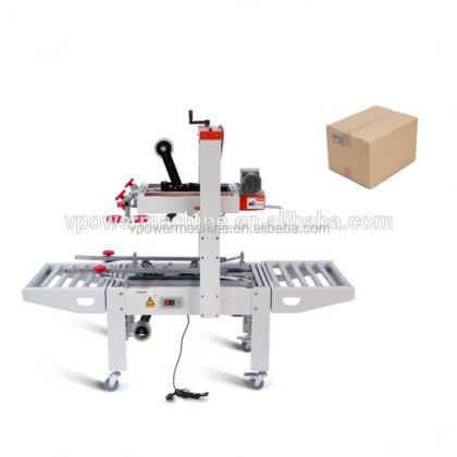 用于纸箱、纸盒的高质量 6050 全自动上下胶带纸箱封箱机