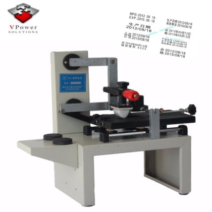 用于瓶子、药盒、纸板、批次代码的手动日期代码墨盘喷码机