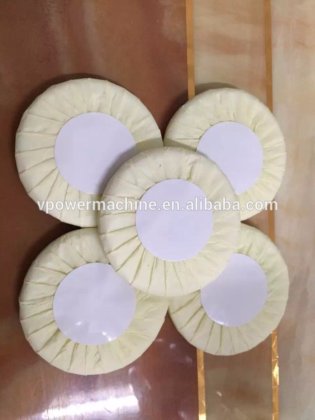 带标签功能的全自动酒店肥皂卷纸褶包装机 圆形肥皂包装设备