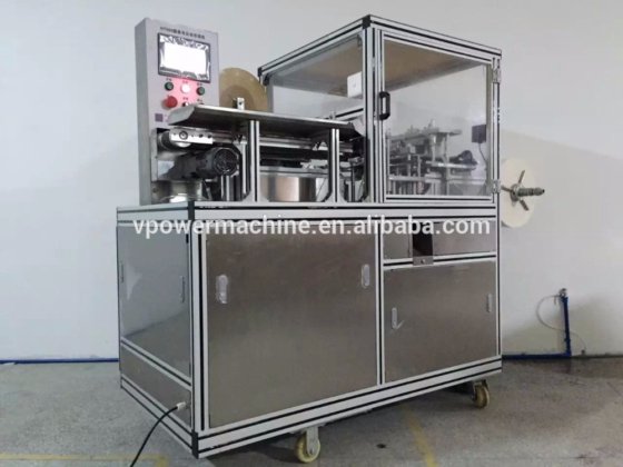 带标签功能的全自动酒店肥皂卷纸褶包装机 圆形肥皂包装设备