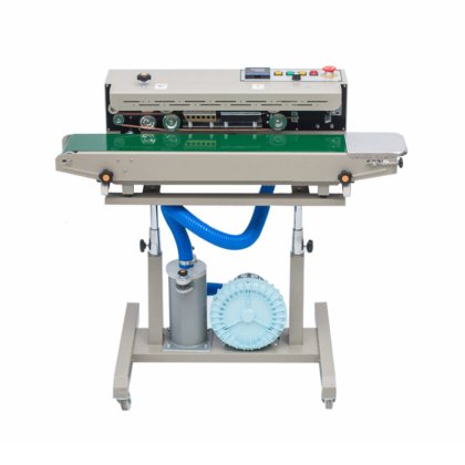 带氮气充填功能的全自动塑料薯片袋封口机