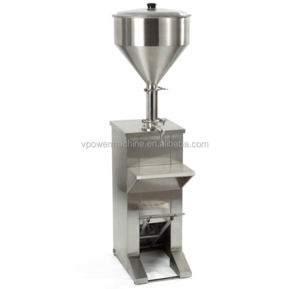 广州工厂手动冰淇淋和花生酱立式液体和糊状液体灌装装瓶机