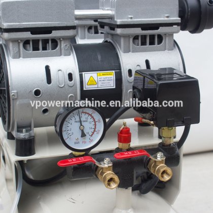 便携式静音无油 1.8KW 80 升活塞式空气压缩机