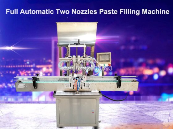 用于番茄酱、果酱、酱料、黄油的全自动双头膏体灌装机