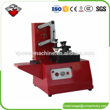 用于文具、礼品、玩具、瓶子的台式电动单色旋转式不规则日期批次保质期编码移印机