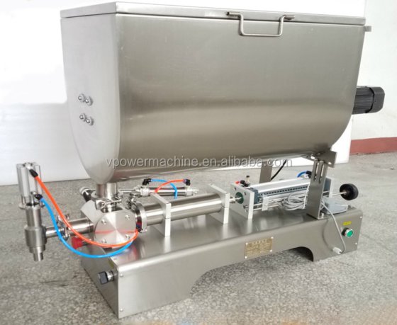 带搅拌机的辣椒酱番茄酱灌装机