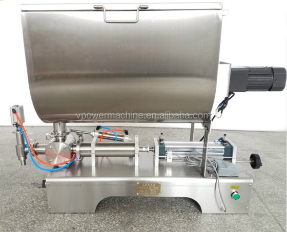 带搅拌机的辣椒酱番茄酱灌装机