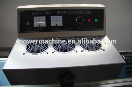 高品质 LGYF-2000 风冷落地式连续感应封口机,电磁感应铝箔封口机