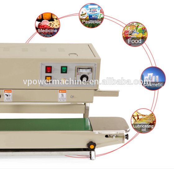 FR-900 立式连续带 PVC 食品塑料膜袋封口机