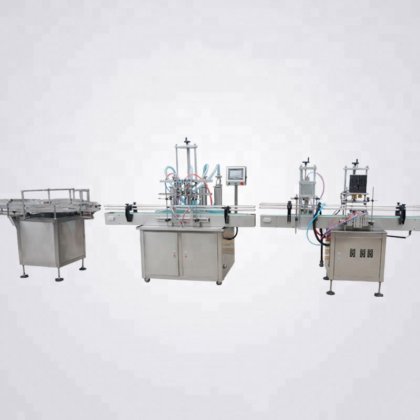 装瓶机 送盖机 用于包装生产线的全自动液体灌装机和旋盖机