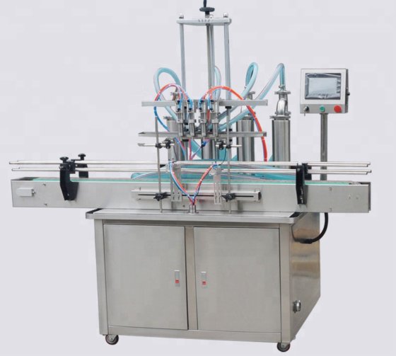 装瓶机 送盖机 用于包装生产线的全自动液体灌装机和旋盖机
