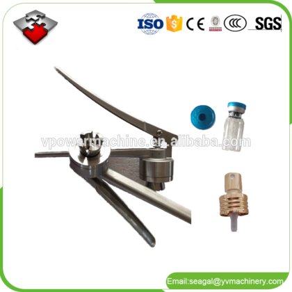 20 毫米手动青霉素瓶盖压盖机，用于香水、口服液铝盖、小瓶