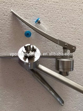 20 毫米手动青霉素瓶盖压盖机，用于香水、口服液铝盖、小瓶