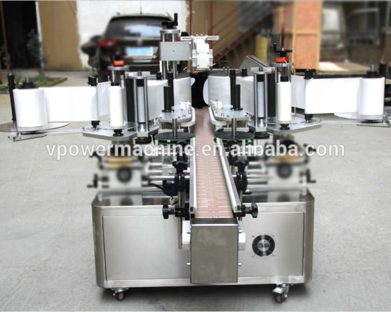 用于洗衣粉和洗手液的高速全自动瓶式双面贴标机