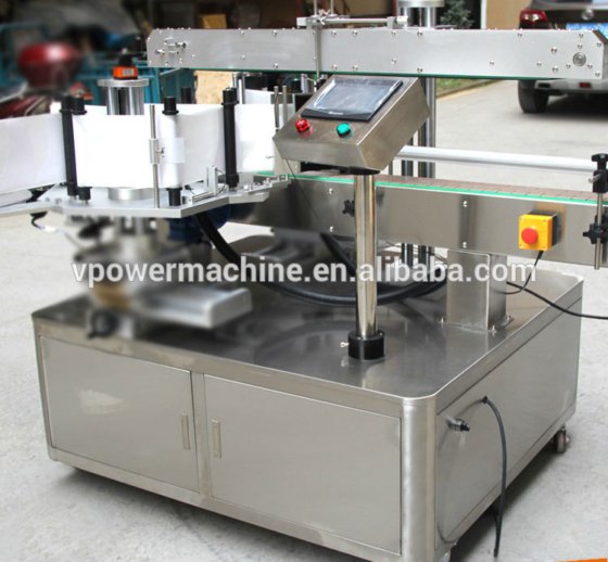 用于洗衣粉和洗手液的高速全自动瓶式双面贴标机