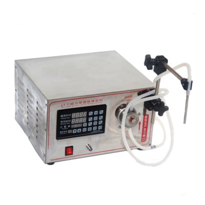 半自动单喷嘴磁力泵液体灌装机 用于软饮料、香水、油、饮料、化妆品液体灌装