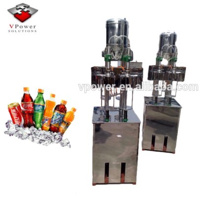 小型手动四头苏打水灌装设备 碳酸饮料液体灌装机