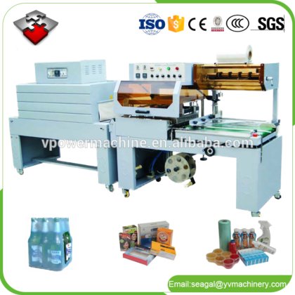 用于洗发水、书籍、玩具、杯子、纸盒的自动 L 型封切热收缩包装机