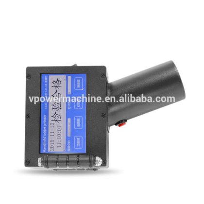 1-8 行触摸屏便携式日期编码手持喷墨打印机打码机,用于打出有效日期、批号