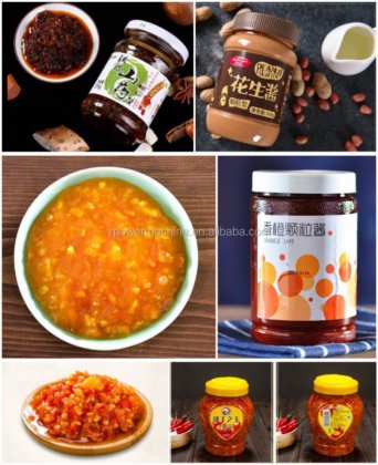 中国知名供应商提供的广州工厂烧烤酱瓶/辣椒酱单嘴灌装机