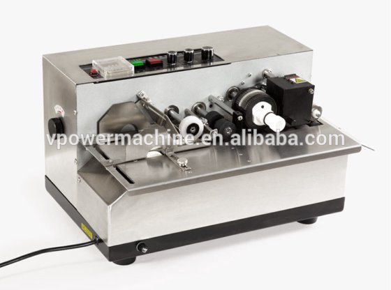 用于标签的不锈钢全自动眼镜背卡墨轮打码机