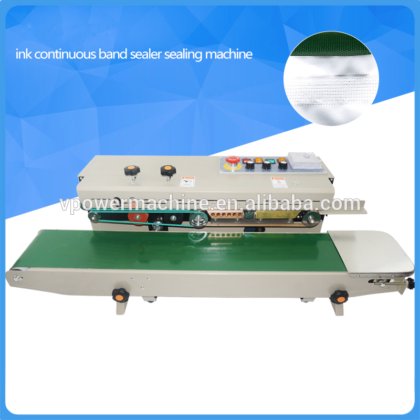 FR-1000 自动连续充气式氮气薄膜封口机，塑料袋包装机，膨胀食品带封口机