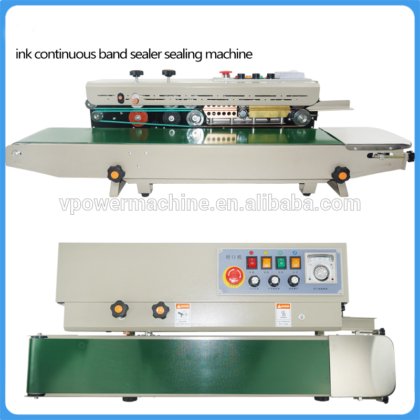 FR-1000 自动连续充气式氮气薄膜封口机，塑料袋包装机，膨胀食品带封口机