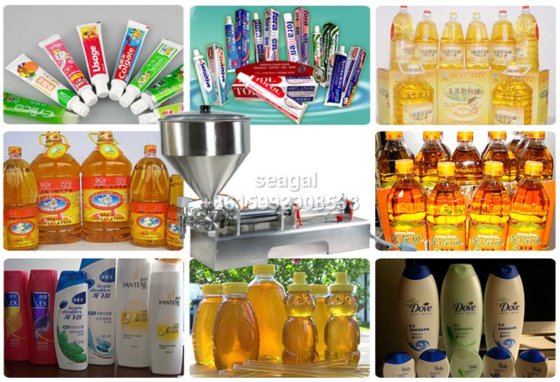 G1WG 5-5000 ml 半自动单头高精度气动蜂蜜灌装机/液体瓶用膏体灌装机