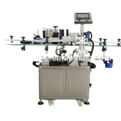 全自动不干胶贴纸圆瓶定点贴标机 用于缠绕圆瓶、罐和瓶盖