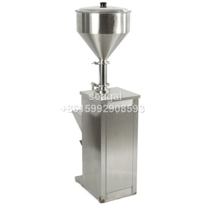 立式气动全自动高粘度膏体灌装机，适用于洗涤剂、洗碗液、洗发水