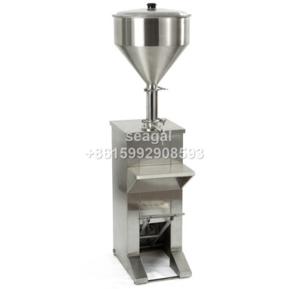 立式气动全自动高粘度膏体灌装机，适用于洗涤剂、洗碗液、洗发水