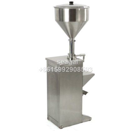 立式气动全自动高粘度膏体灌装机，适用于洗涤剂、洗碗液、洗发水