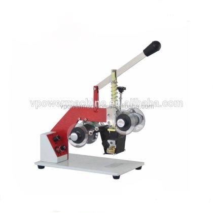 热销高品质平式手动压花封口批次有效期色带打码印刷机，用于包装袋日期编码