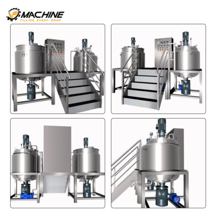 VP 高剪切真空搅拌罐 蒸汽加热夹套罐 真空均质乳化搅拌机