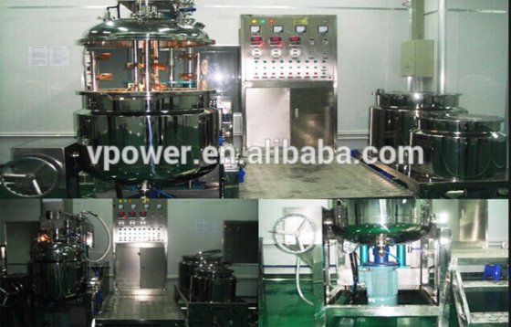 带高剪切力均质机的身体乳搅拌机