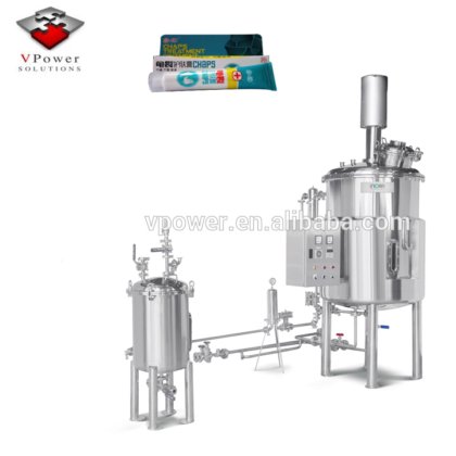 带均质机的不锈钢护肤霜乳化剂搅拌设备