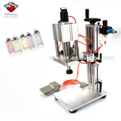 广州工厂香水打结机 压盖机 金属压盖机