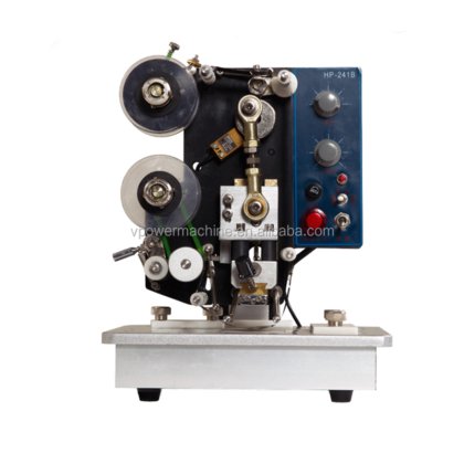 HP241B 高品质半自动电动塑料袋有效期油墨色带打码机 代码烫金印刷机