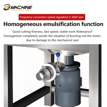 带搅拌器的 VP 真空均质机乳化机液体罐双夹套不锈钢搅拌罐