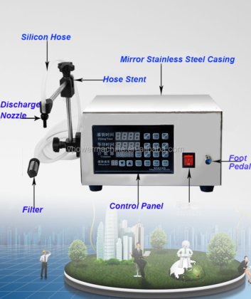 5-3500 Ml 130 微电脑控制全自动水液灌装机灌装机