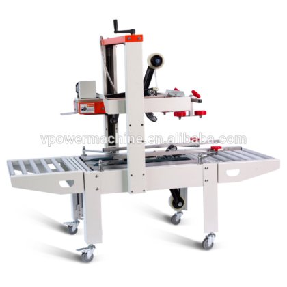 用于纸箱、纸盒的高质量 6050 全自动上下胶带纸箱封箱机