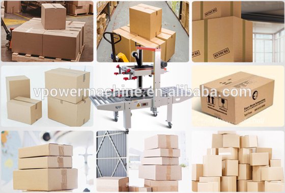 用于纸箱、纸盒的高质量 6050 全自动上下胶带纸箱封箱机