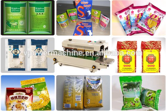 FR-900 自动塑料袋封口机（带代码打印机）连续带膜小袋封口机