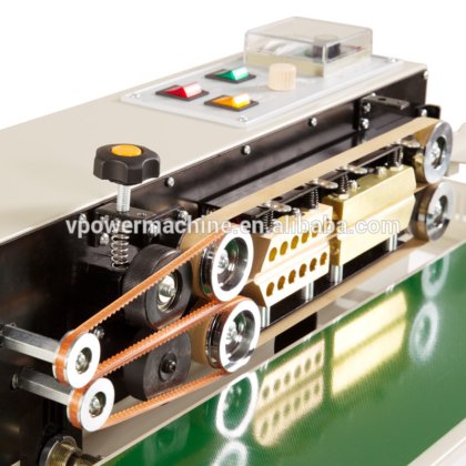 FR-900 自动塑料袋封口机（带代码打印机）连续带膜小袋封口机