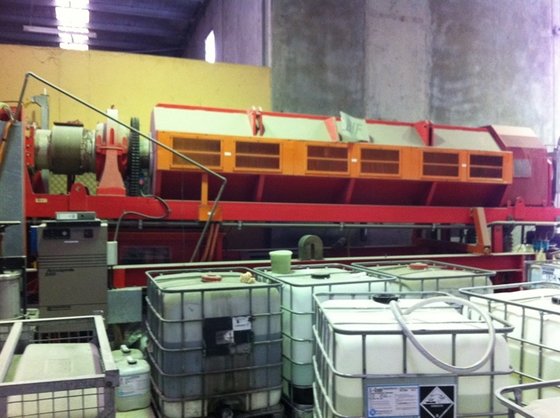 Synroc rotary calcining furnace in