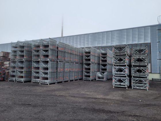 Layher TG 60 Shoring Stacking Tower Scaffolding in Leipzig, Saxony, Germany