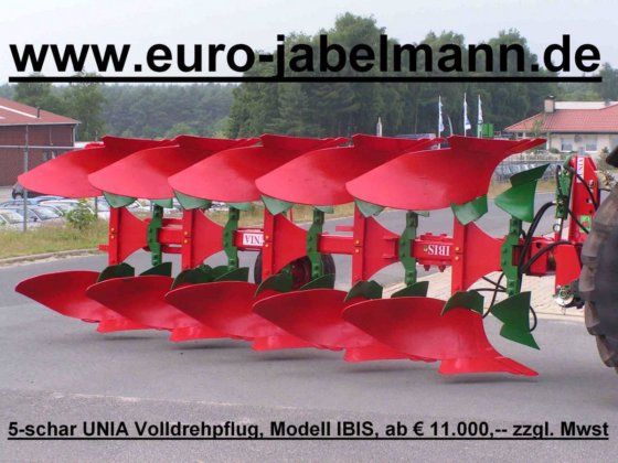 Unia Volldrehpflüge, NEU, 3 -