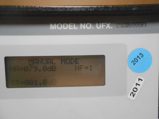 NOISE/COM MODEL NO. UFX. NRP-7500TX